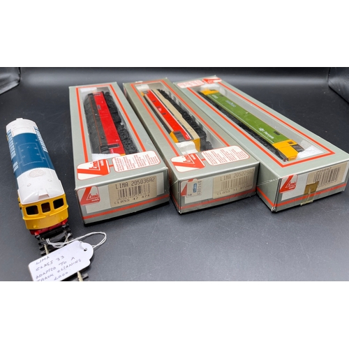 51 - Four Lima Boxed Diesel/Electric Locomotives Tested Runners
(2000g)
Lima L205229 Class 31 BR Research... 