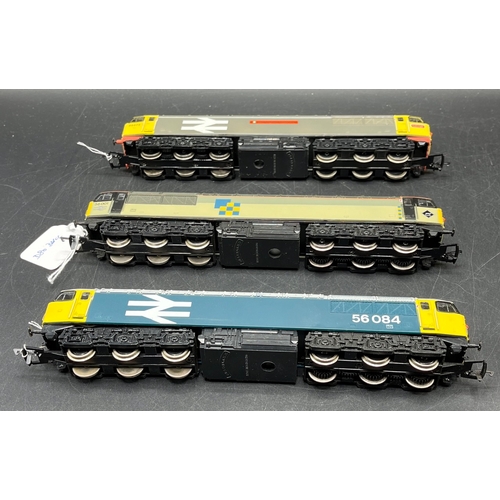 91 - Three 'OO' gauge Boxed Mainline/Dapol Class 56 Locomotives, Tested Runners
(1500g)
Dapol D14 Class 5... 