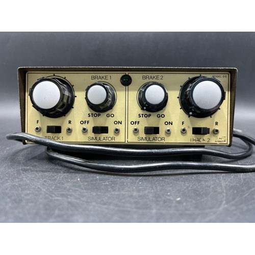 351 - Gaugemaster DS Double Power Controller with Brake Simulator and two Gaugemaster Twin Track mounted c... 