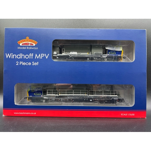 103 - Bachmann Branchline 31-577 Windhoff MPV Multi-Purpose master and slave units in 'Railtrack' livery, ... 