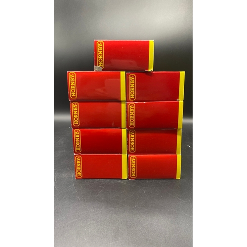 330 - A rake of nine OO gauge Hornby BR Southern Green Maunsell coaches, each boxed and appearing unopened... 