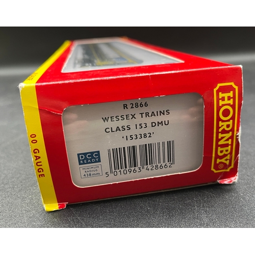 243 - Hornby R2866 Class 153 single car DMU in Wessex Trains livery, Tested Runner
(350g)
Bi-directional l... 