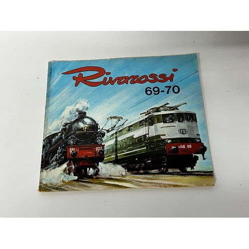 148 - Product catalogues from 50's, 60's & 70's for Fleischmann, Märklin, Rivarossi, Jouef, PikoPeco, Play... 