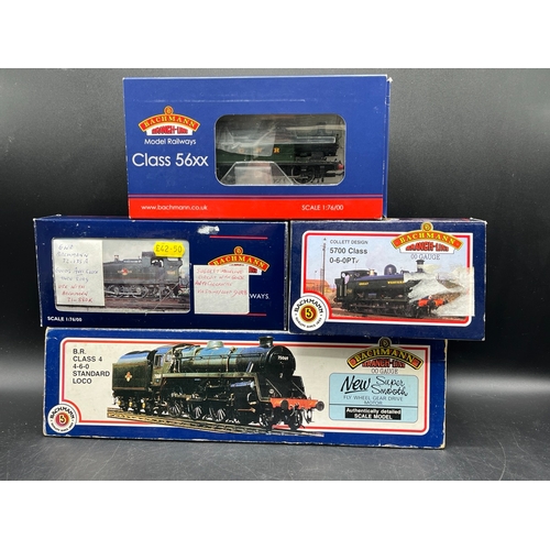 235 - Four OO Bachmann Steam Locomotives Tested Runners in Fair Boxes
(1600g)
Bachmann Branchline 32-075C ... 