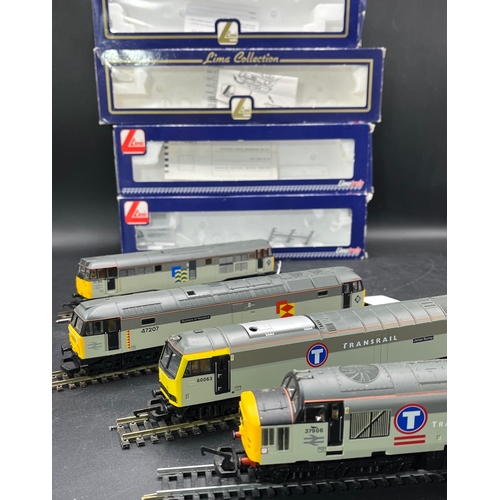 240 - Four Boxed OO Lima Diesel/Electric Locomotives, Two Tested Runners
(1800g)
Lima L204932 Class 37 379... 