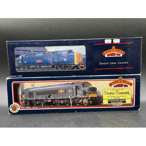 257 - OO Gauge Class 46 Bachmann 31-077 1-Co-Co-1 & Class 55 Bachmann 32-525, Tested Runners
(1450g)
Bachm... 