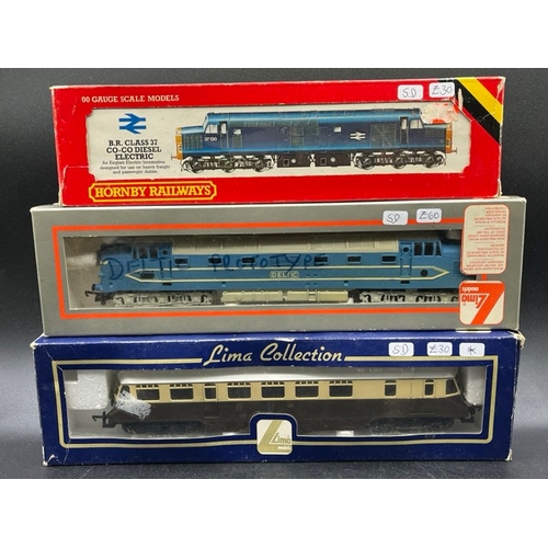 258 - Two 'OO' Locomotives and Railcar, Tested Runners
(1000g)
DP1 Deltic Prototype Co-Co Diesel/Electric ... 