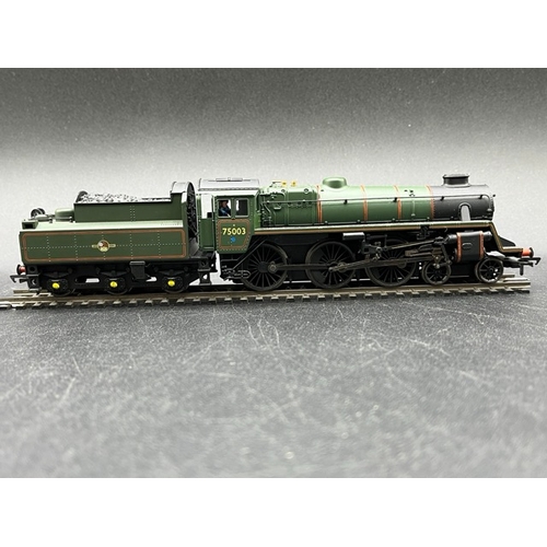 262 - Three 'OO' BR Late Crest Lined Green Steam Locomotives, Tested Runners, Hornby R2926, Bachmann 31-10... 