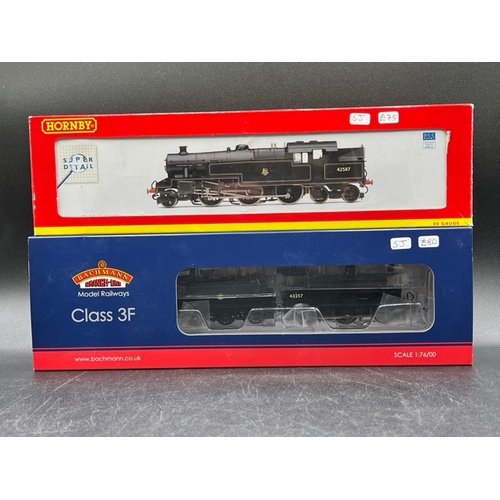 266 - Two BR Early Emblem OO Steam Locomotives, Tested Runners, Hornby R2731 & Bachmann 31-626A
(1000g)
Ho... 