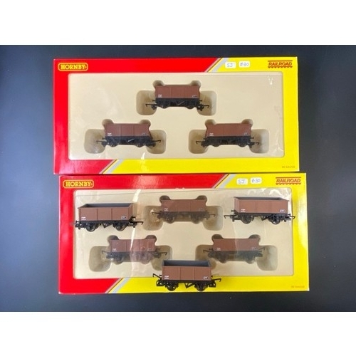 339 - 9 Hornby & Bachmann Boxed Wagons & 3 unboxed Wagons. 
(1100g) (12)
Hornby:
R6290 Brake Van
R6508 Bra... 