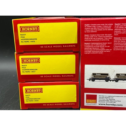 347 - Six boxed OO Rolling-stock, with five un-boxed 'Ready-to-Roll'
(700g)
Hornby R6829 PGA Hopper Wagon ... 