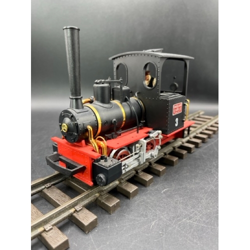 90 - G-Scale LGB 23140 Henschel & Sohn 0-4-0 Steam locomotive #3 black electric with original box, Tested... 