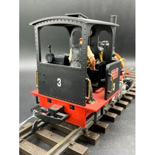 90 - G-Scale LGB 23140 Henschel & Sohn 0-4-0 Steam locomotive #3 black electric with original box, Tested... 