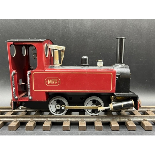 86 - Mamod MSS Side Tank 0-4-0 Locomotive (G scale/45mm)
(1100g)
Piston appears ceased  
No box or other ... 