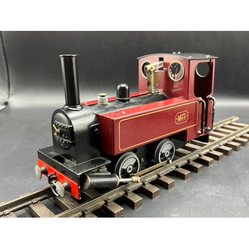 86 - Mamod MSS Side Tank 0-4-0 Locomotive (G scale/45mm)
(1100g)
Piston appears ceased  
No box or other ... 