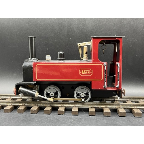 86 - Mamod MSS Side Tank 0-4-0 Locomotive (G scale/45mm)
(1100g)
Piston appears ceased  
No box or other ... 