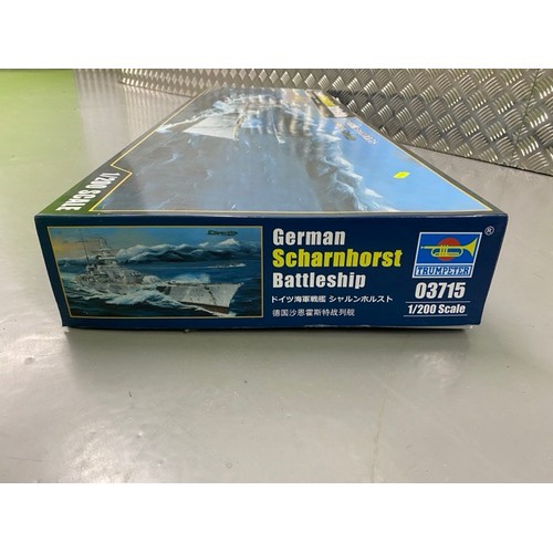 6 - Trumpeter- Scharnhorst Battleship - 03715 - 1/35 Scale. (4600g) (1)

Unbuilt. Box dimensions - 123x3... 