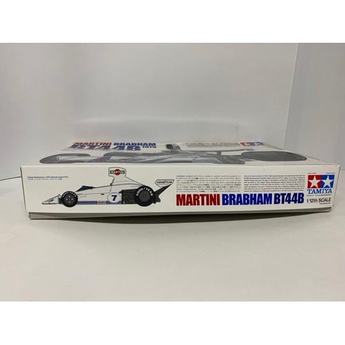 10 - Tamiya - Martini Brabham BT44B - 1/12 Scale. (1000g) (1).

Unbuilt, box shows slight sign of being s... 