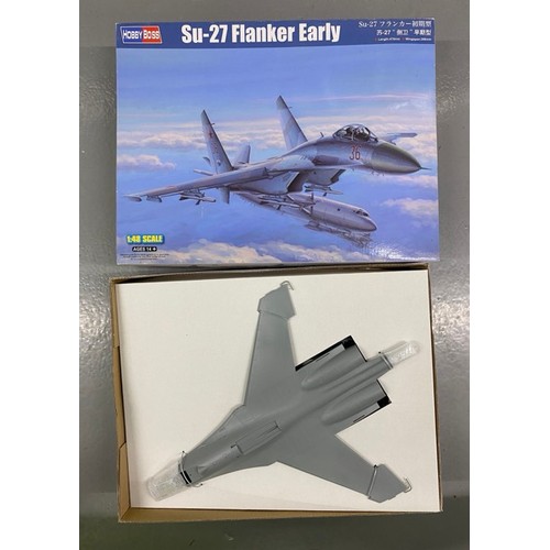 13 - 3 Model Kits 
Trumpeter - Su-30MKK Flanker 02271 1/32 Scale. (Box Poor/Kit as new).
Tamiya Grumman F... 