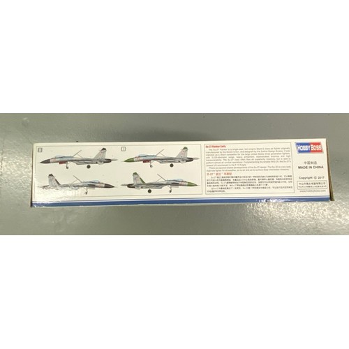 13 - 3 Model Kits 
Trumpeter - Su-30MKK Flanker 02271 1/32 Scale. (Box Poor/Kit as new).
Tamiya Grumman F... 