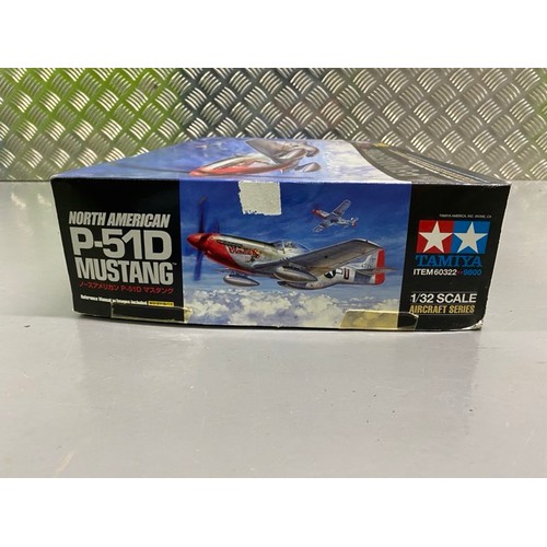 14 - 4 Model Kits - Trumpeter F-100c, Grumman F14A Tomcat, Tamiya P-15D Mustang & Techmod Friedrichshafen... 