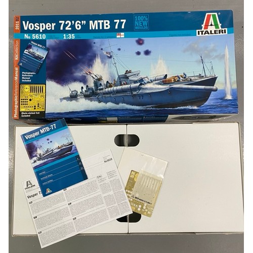 15 - 2 Model Kits - Trumpeter Italian Navy Battleship RN Roma & Italeri Vosper 72'6