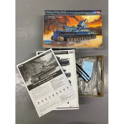 21 - 5 Model Kits - Hobby Boss Marder III Ausf.M Tank, Hobby Boss Morser Karl-Gerat, Meng German Flakpanz... 