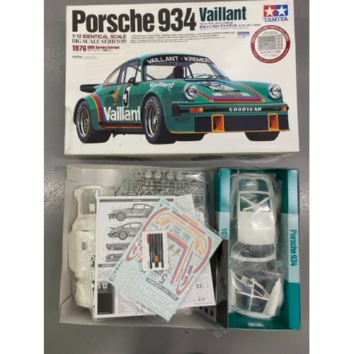 24 - 6 Model Kits - Tamiya Porsche 934 Vailant, Trumpeter Ford GT40 MK II 1966 Le Mans, Italeri Alfa Rome... 