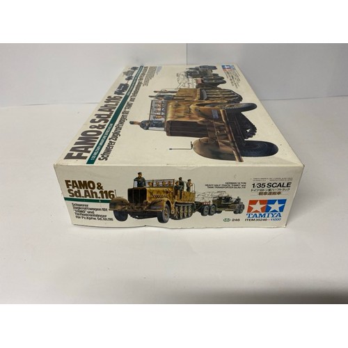 27 - 2 Model Kits - Tamiya Model Kit FAMO & Sd.Ah.116 & ICM Model T 1917 Ambulance 1/35 Scale. (1650g). (... 