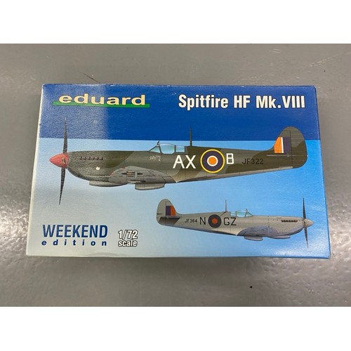 30 - 3 Eduard Model Plane Kits - 1/72 Scale. (3000g) (3).

1.Eduard - Spitfire HF Mk.VIII - 7449 - 1/72 S... 