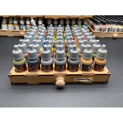 44 - Over 600 Modelling Paints New and Partly Used.  (27000g)
Game Air, Model Air, Game Color, Model Colo... 