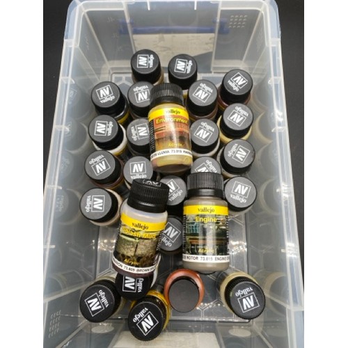 45 - Large Qty of New and Slightly Used Primers, Weathering, Liquid Chrome, True Metals, Pigments, Surfac... 