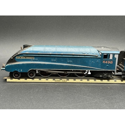 163 - Pre-war Hornby Dublo EDL1 Streamlined 4-6-2 locomotive with post-war tender No. 4498 Sir Nigel Gresl... 