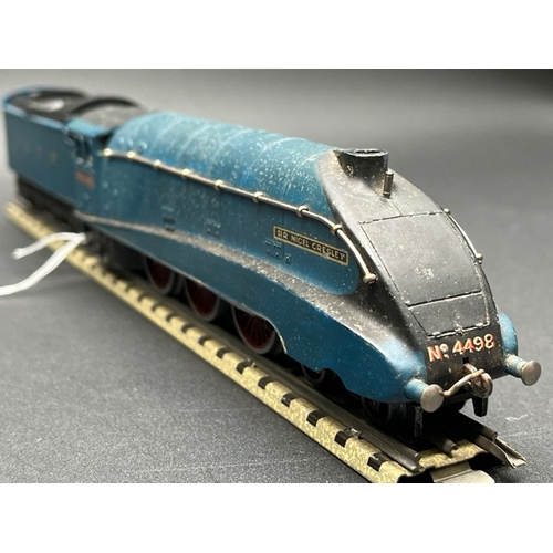 163 - Pre-war Hornby Dublo EDL1 Streamlined 4-6-2 locomotive with post-war tender No. 4498 Sir Nigel Gresl... 