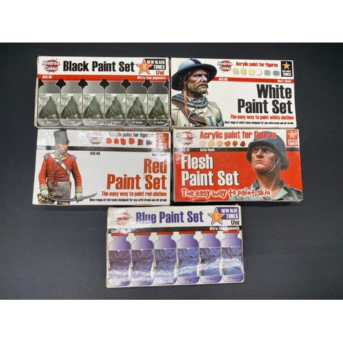 49 - 78 Paint Sets -  RRP Over £1000 retail price. Incl. AV Vallejo, Model Color, Andrea Color, Hataka & ... 