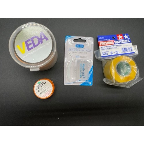 62 - Modelling/Hobby Masking tapes, Glues including New Bosch Cordless Glue Gun & 3 Bondic KED UV Liquid ... 