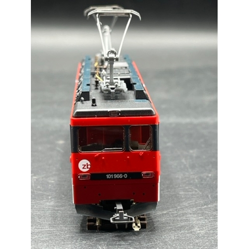 118 - Bemo HOm 1:87 scale Zentralbahn electric loco DCC with three corresponding, each boxed and Tested Ru... 