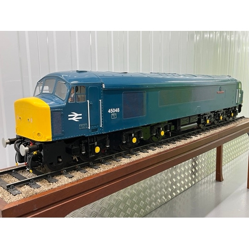 87 - 5 inch gauge Class 45 ‘The Royal Marines’ 45048 in pristine condition 
Dual Battery operated model o... 