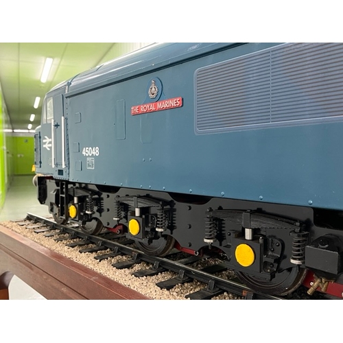 87 - 5 inch gauge Class 45 ‘The Royal Marines’ 45048 in pristine condition 
Dual Battery operated model o... 