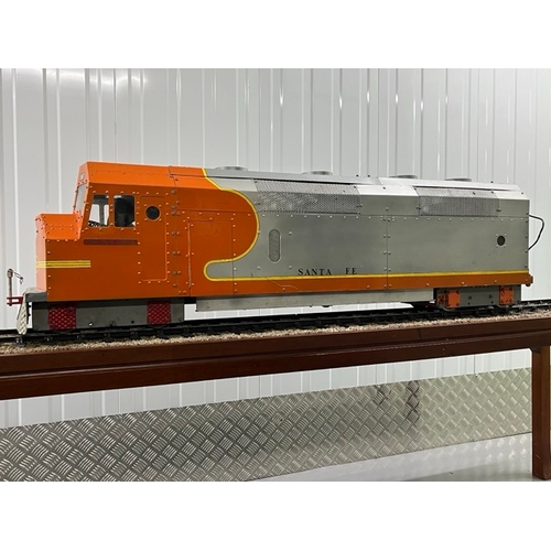 88 - 5 inch gauge Santa Fe 997 EMD SD60 style Diesel Locomotive in Good condition 
Dual Battery operated ... 