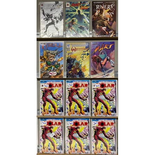 20 - 56 Comics (including Valiant, Unity, Eclipse, Aardvark, Adventure Comics, Kiwi Studios and SLG.) 450... 