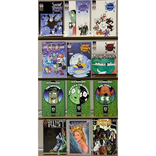 20 - 56 Comics (including Valiant, Unity, Eclipse, Aardvark, Adventure Comics, Kiwi Studios and SLG.) 450... 