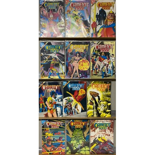 33 - 36 DC comics including Camelot 3000, the Savage Hawke man, Knight force, Egypt the book of the name ... 