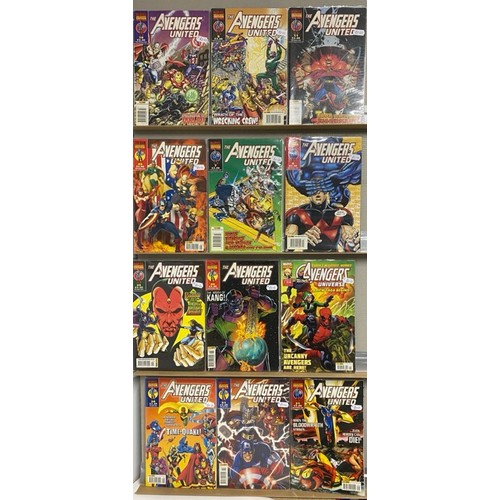 37 - 45 Marvel the avengers comics, mostly collectors editions. (5500g)