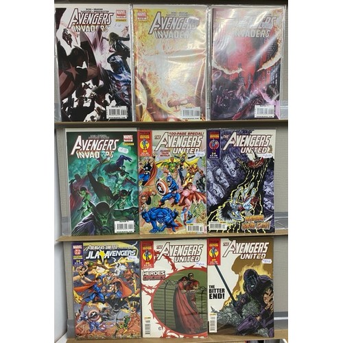 37 - 45 Marvel the avengers comics, mostly collectors editions. (5500g)