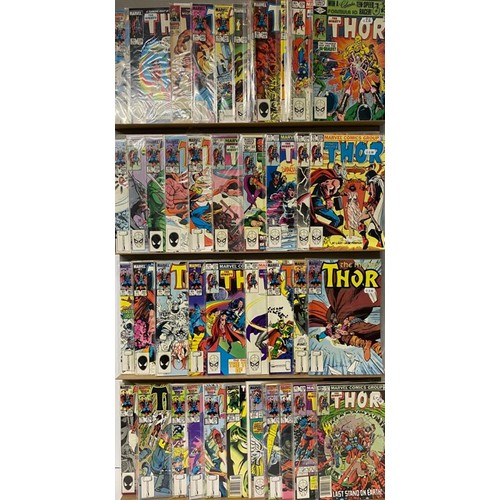 40 - 57 Marvel Comics - The Mighty Thor 1980s.  (5500g)