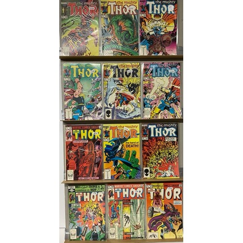 40 - 57 Marvel Comics - The Mighty Thor 1980s.  (5500g)