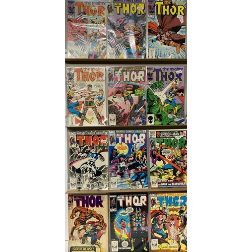 40 - 57 Marvel Comics - The Mighty Thor 1980s.  (5500g)