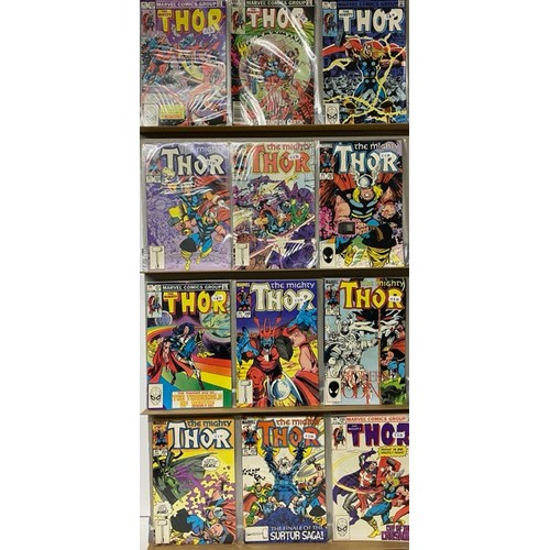 40 - 57 Marvel Comics - The Mighty Thor 1980s.  (5500g)