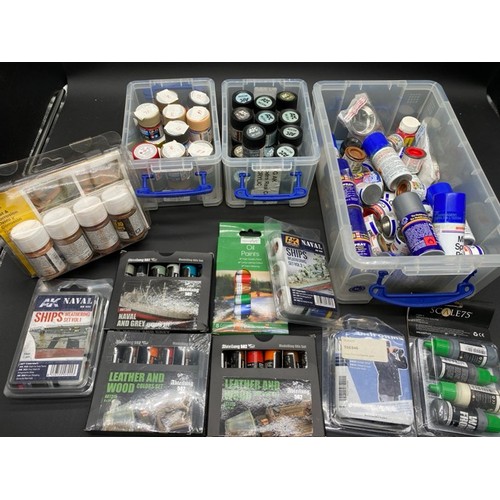 250 - 69+ Paints & Paint Sets - Tamiya, AK, Revell, Humbrol, Scale 75 & Abteilung 502. Mainly New, however... 